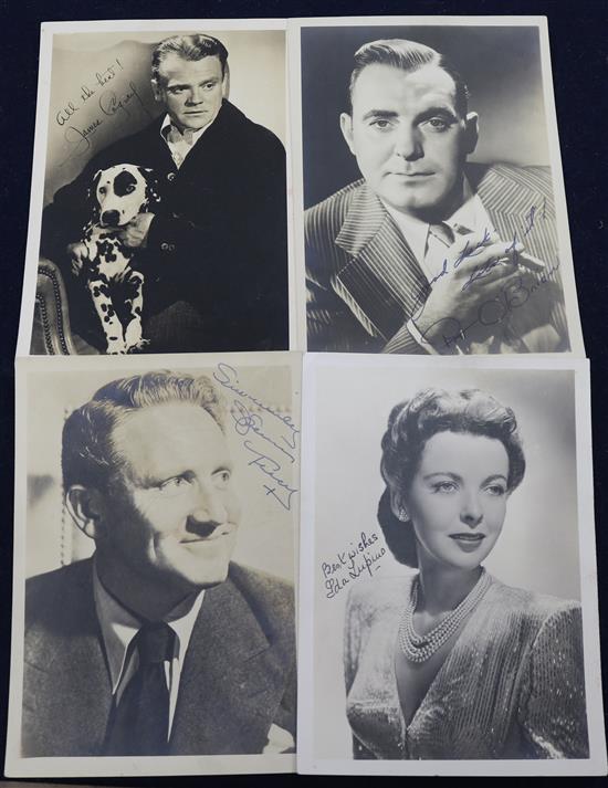 A collection of autographed photos, some facsimilies.